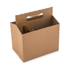 LOT of 6 Weddingstar Kraft Paper Caddy  Divided NEW!  5165-24